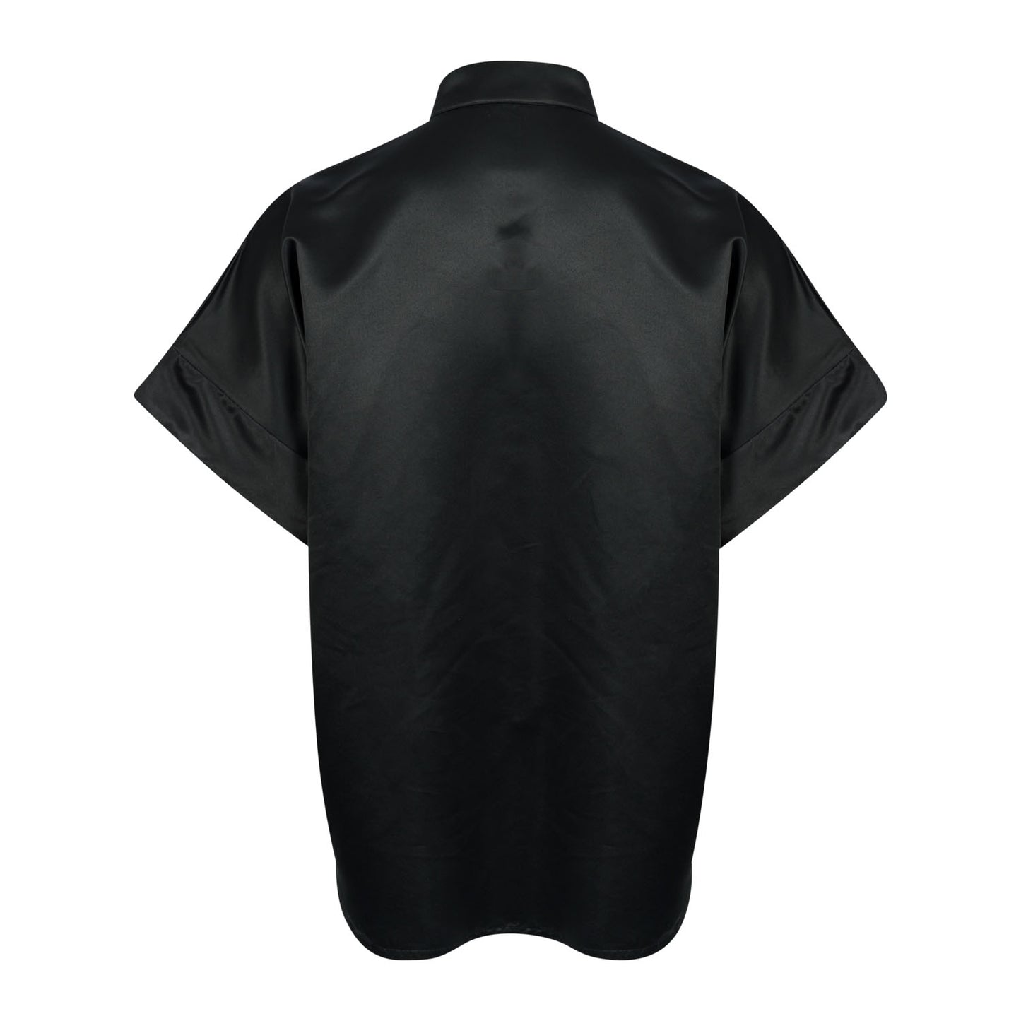 Satin Short Sleeve Kimono with Pockets and Belt