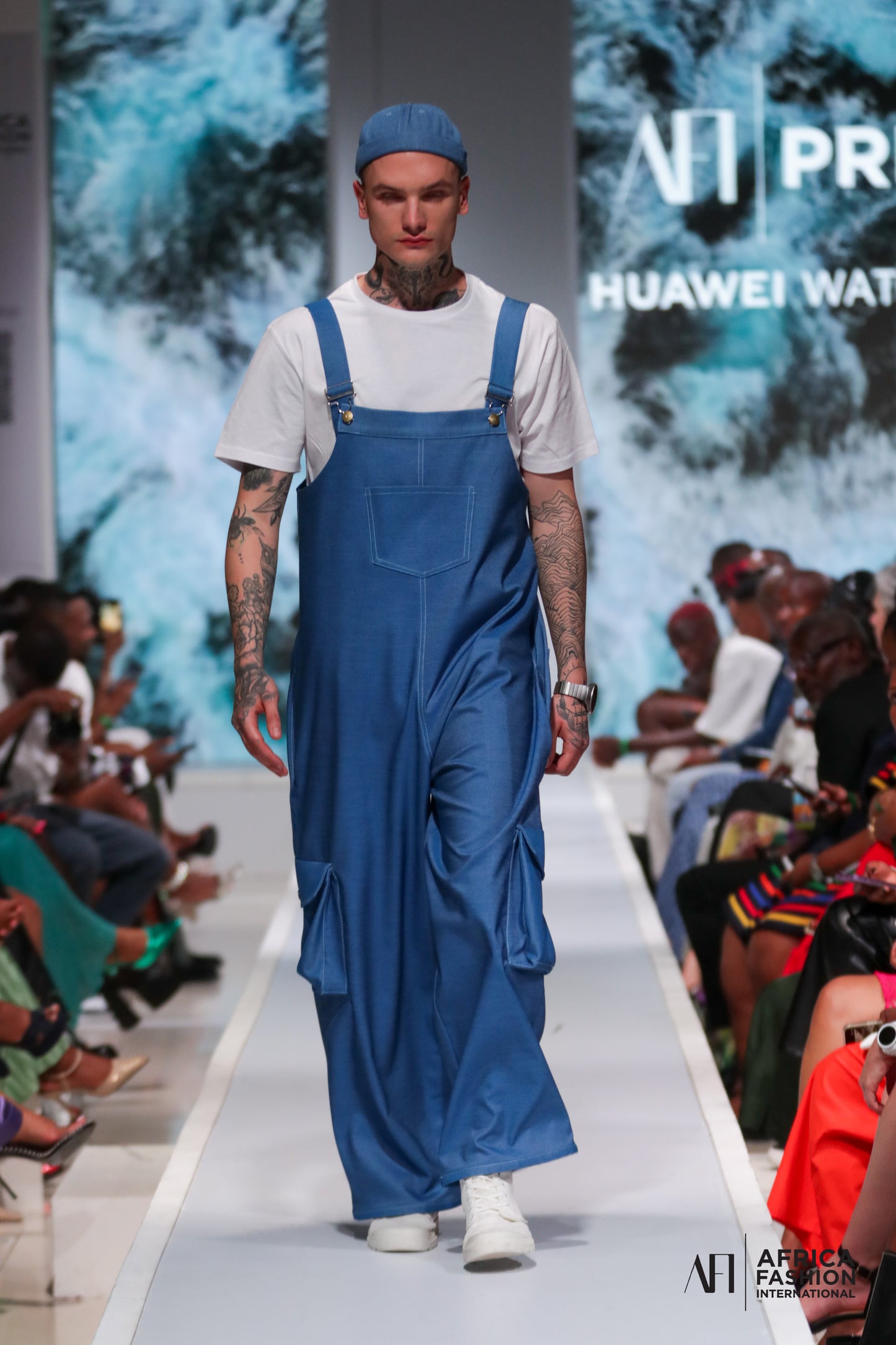 Men's Denim Dungaree with Cargo Pockets