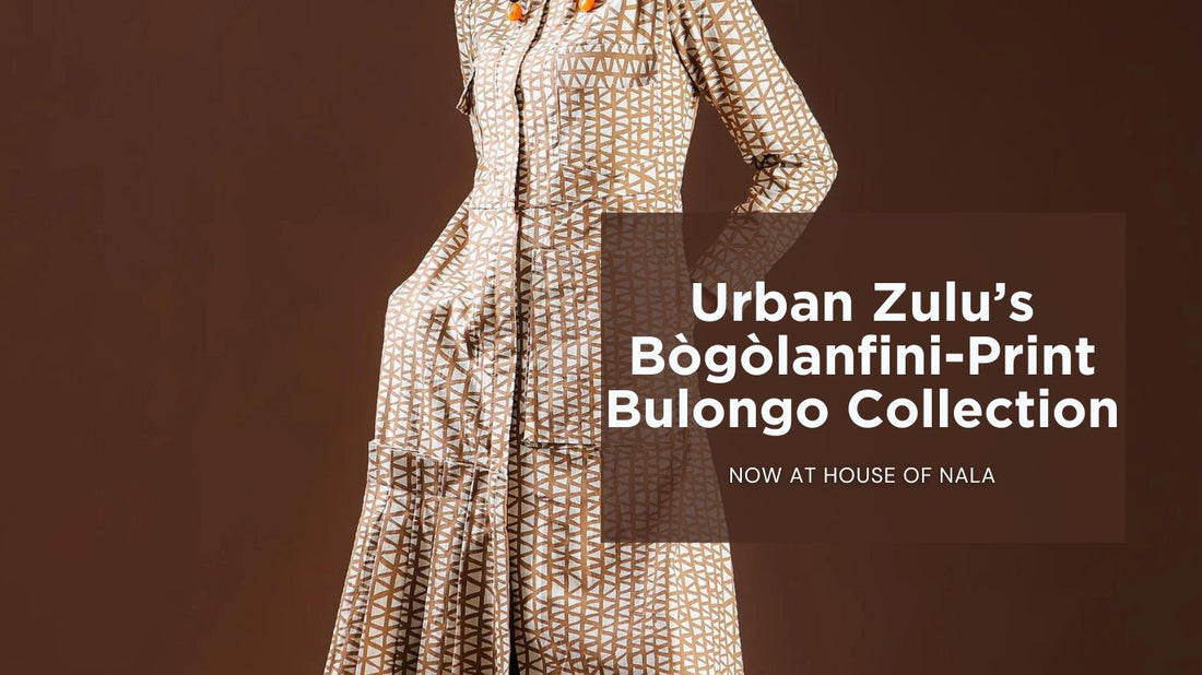 At the heart of the Bulongo collection lies Bògòlanfini-print fabric. Native to Mali, Bògòlanfini is renowned for its intricate patterns, rich colours, and deep cultural significance. Now available at House of Nala, Sandton City.