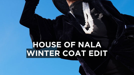 House of Nala Winter Coat Edit. Featuring winter coats from leading African luxury fashion brands from AFI Privè, Cynthia Foss, Taibo Bacar and more.