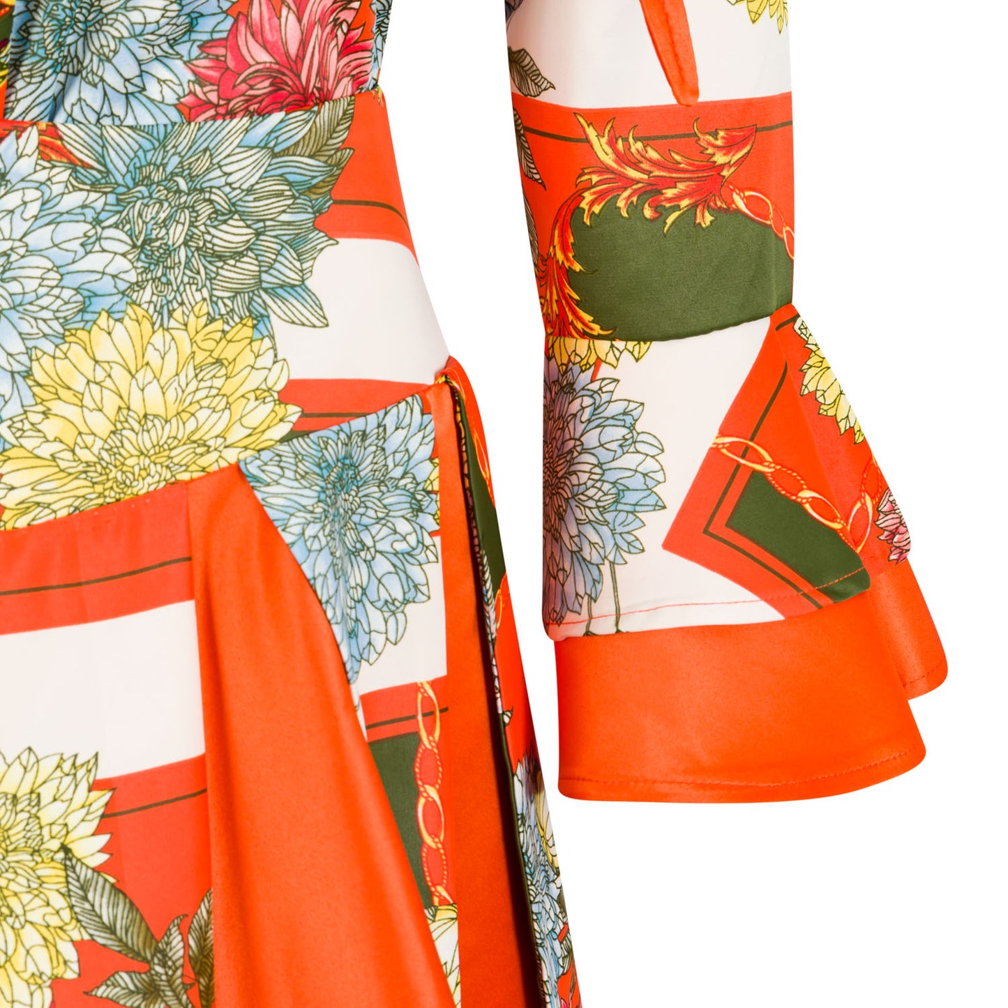Print Panelled Skirt Set