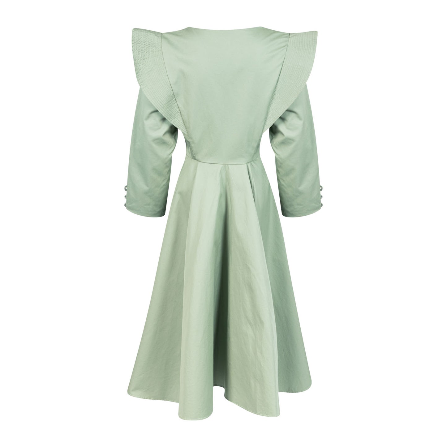 Cotton Coat Fit & Flare Dress