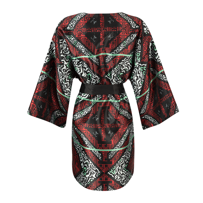 Batho Pele Oversized Printed Kimono with Belt