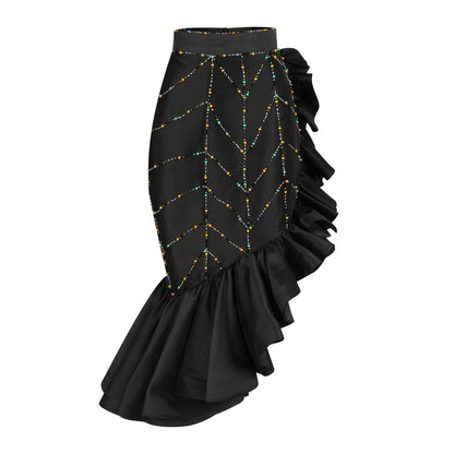 Futuristic African Sunset Skirt