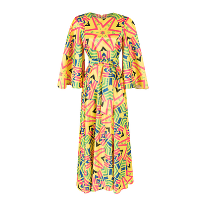 Postcards From Africa Yellow Maxi Dress