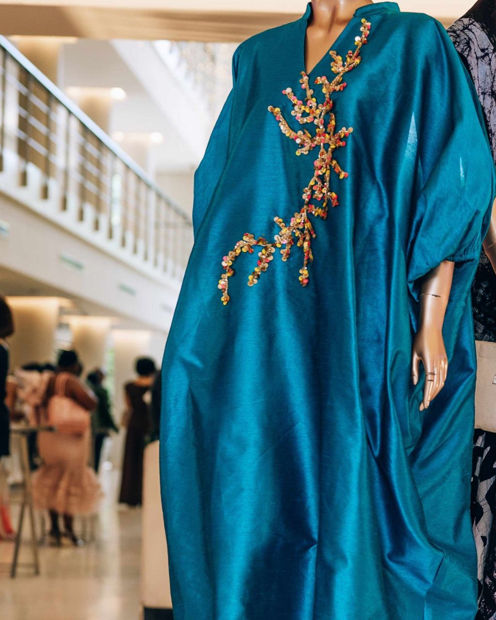 Alia Baré Teal Boubou Kaftan