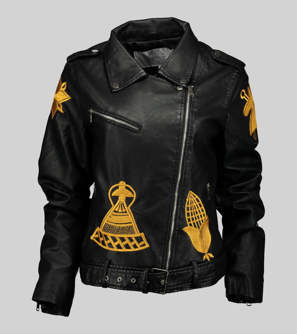 Basotho biker jacket Maria McCloy