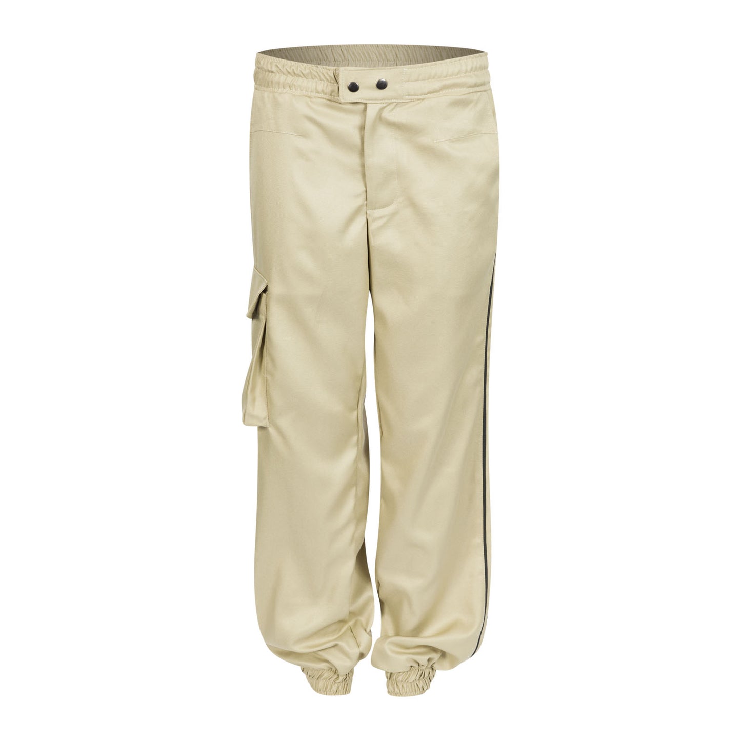 Beige Cargo Trousers with Detail