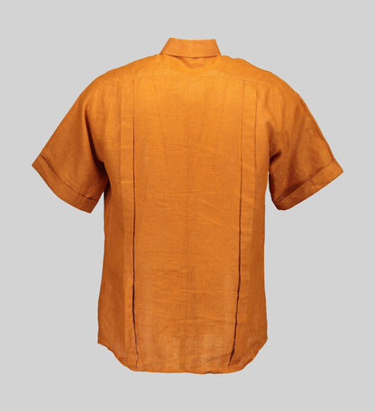 Orange shot sleeve Safari Shirt