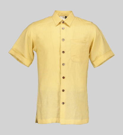 Lemon Safari Linen Shirt