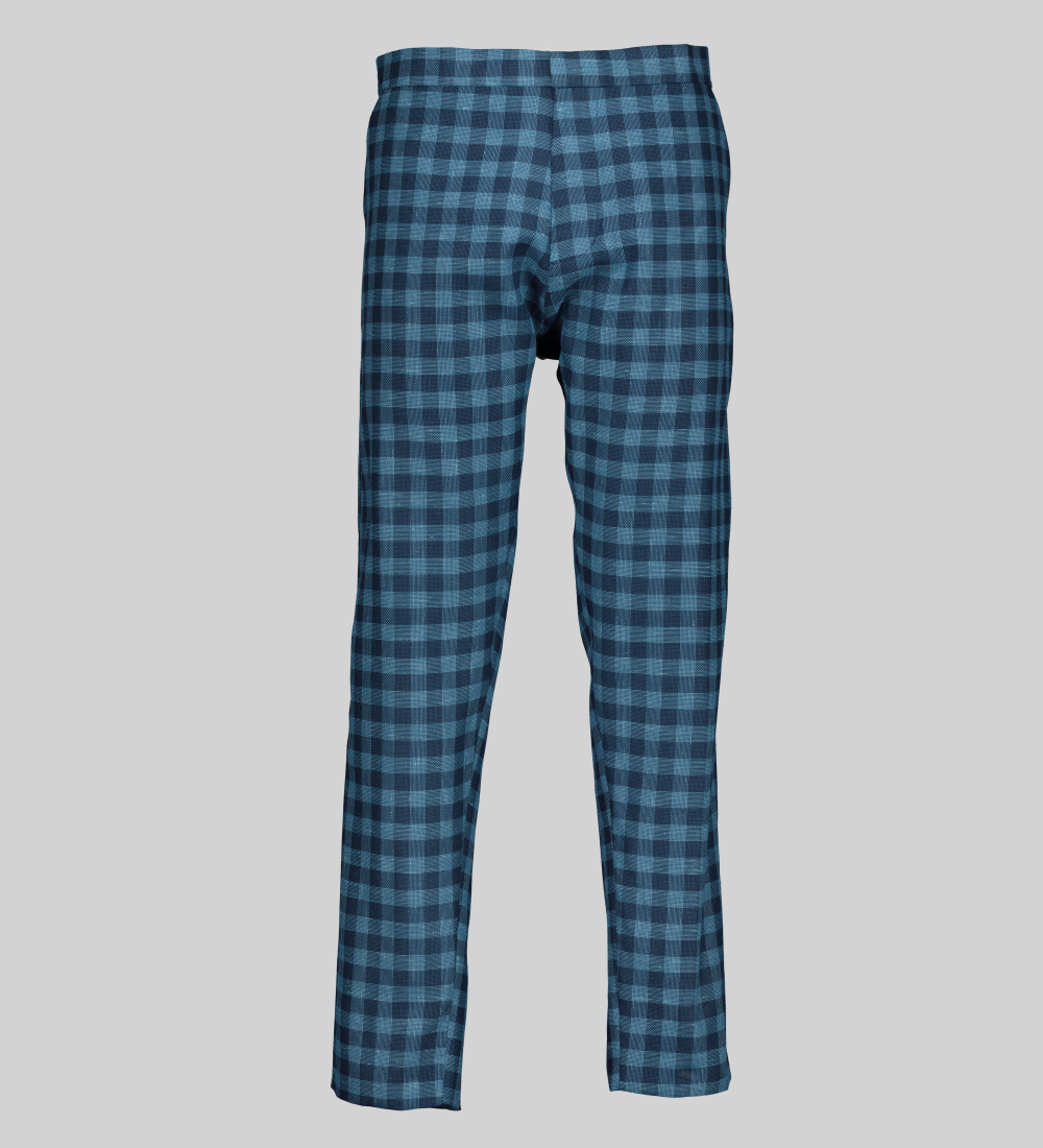 Men's Linen check Suit Trouser