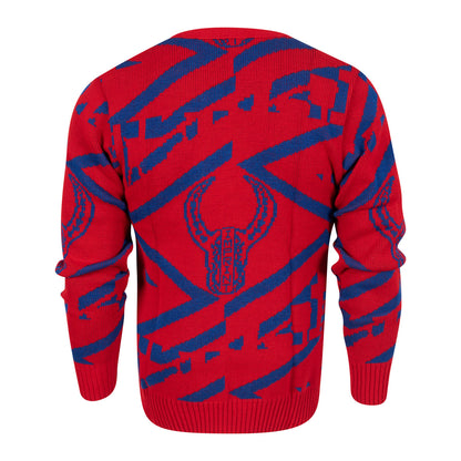 Red & Blue Printed Knitwear Jersey