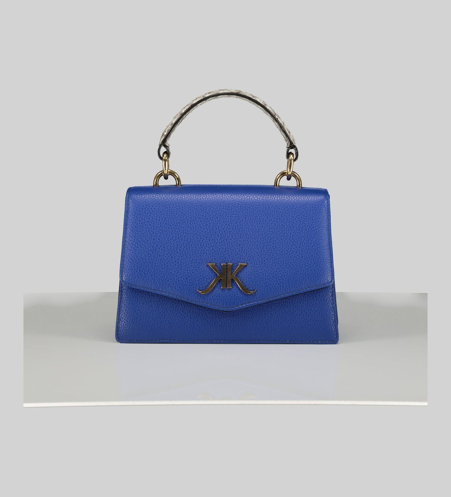 Lesedi Python Mini Handbag Royal Blue Karabo Kopong