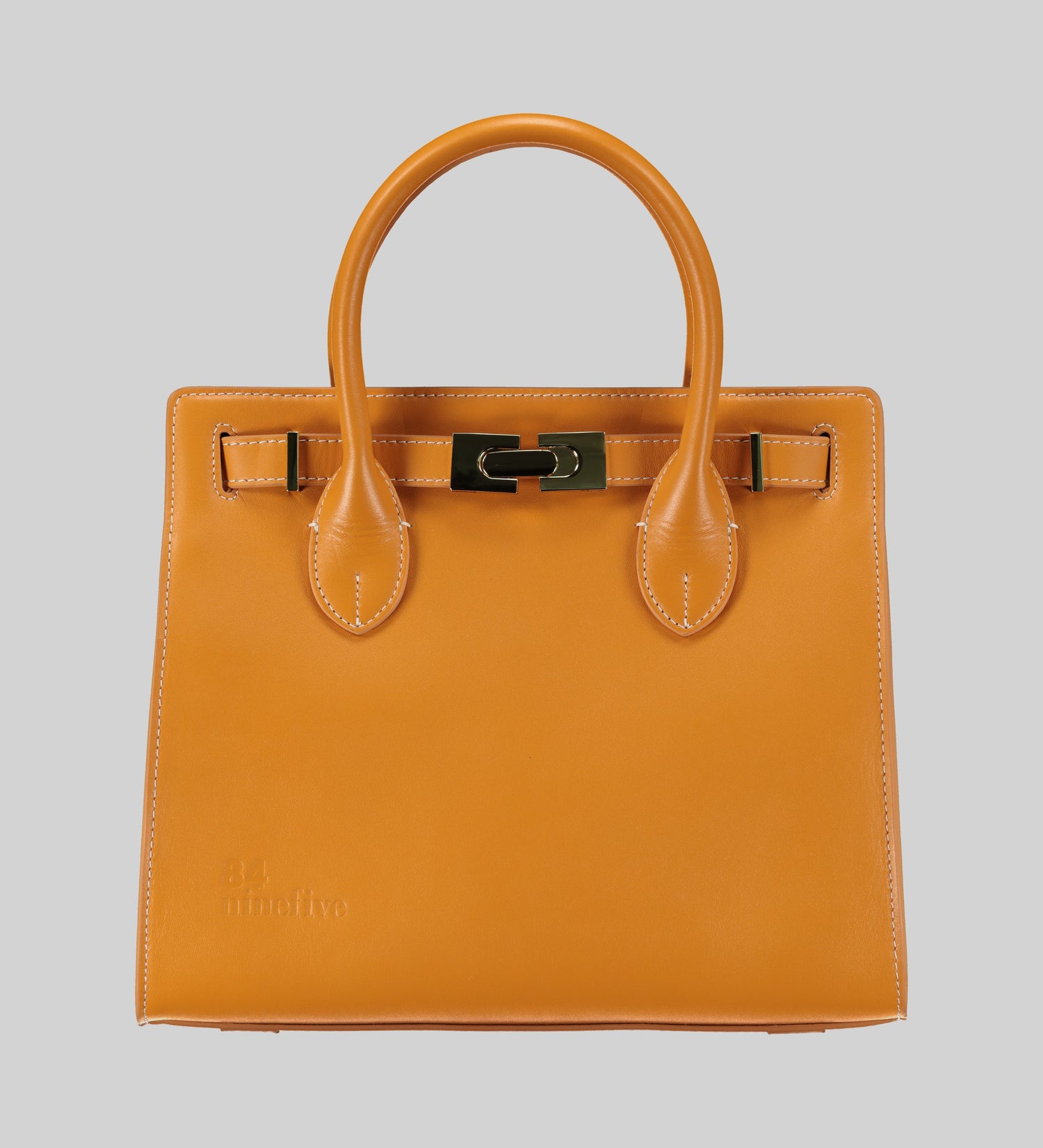 Brown Napa Leather Bag by 84ninefive at House of Nala.