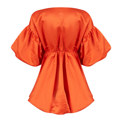 Orange Naomi Bubble Dress