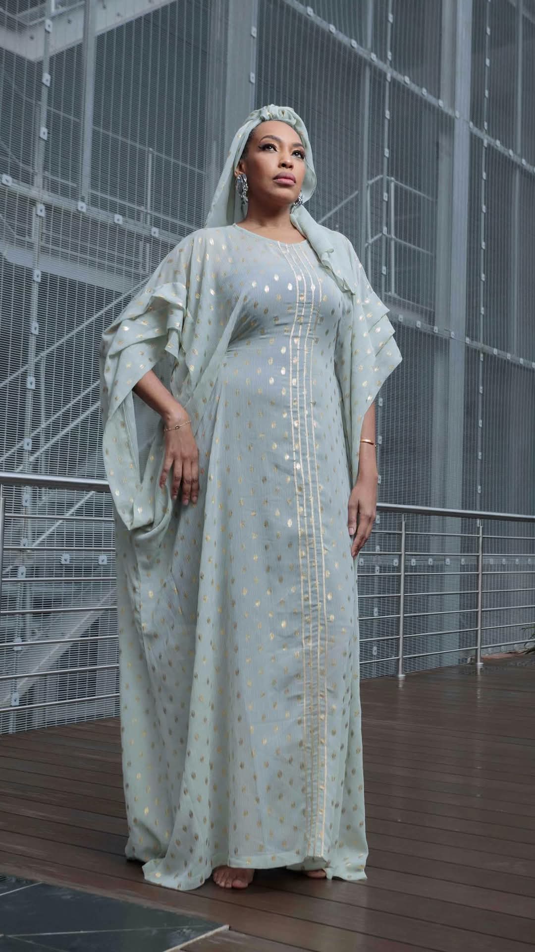 Printed Chiffon Kaftan Alia Baré Eid