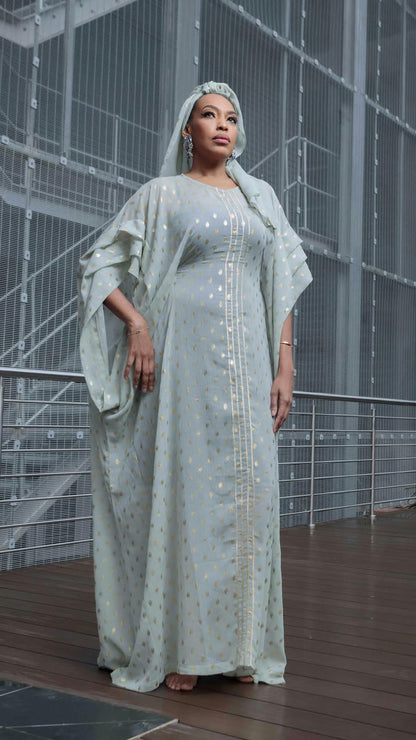 Printed Chiffon Kaftan Alia Baré Eid