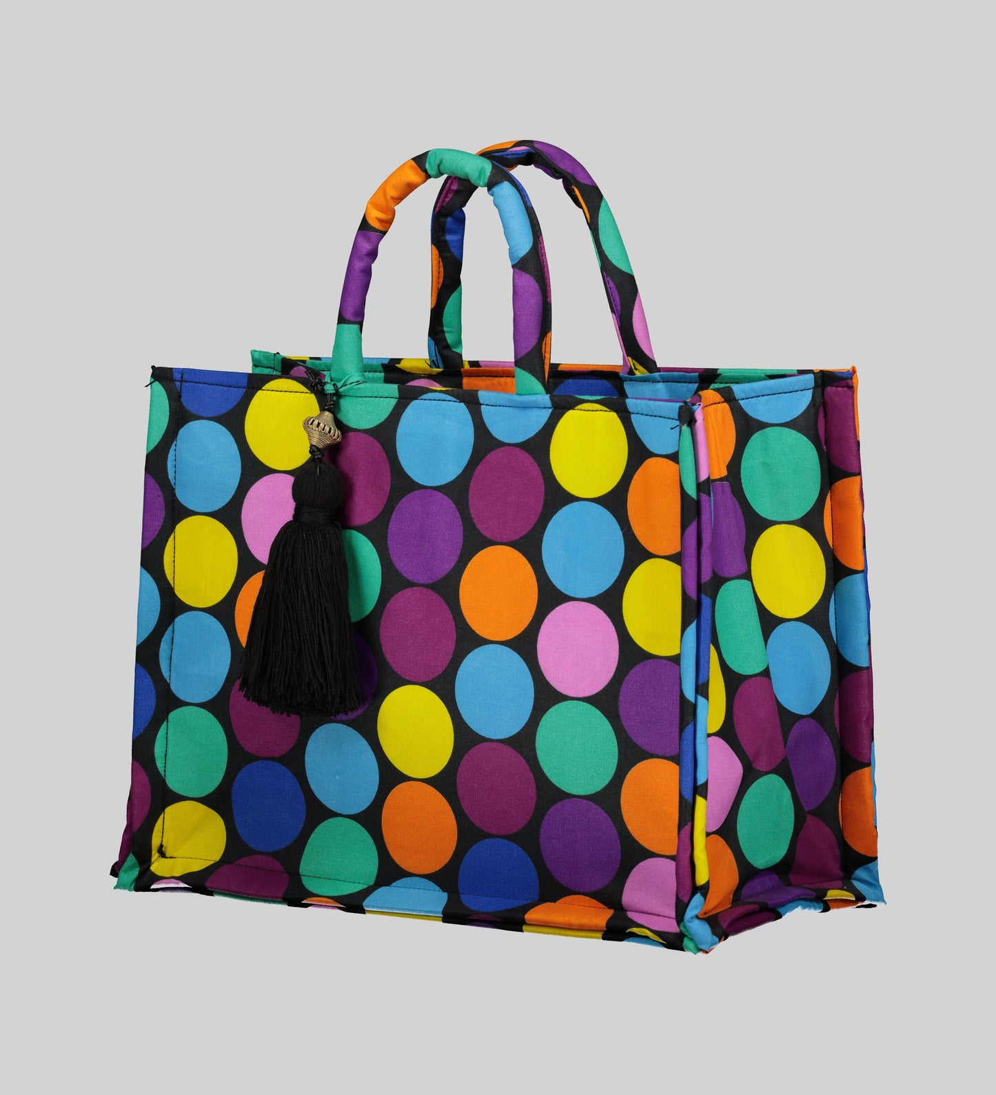 Polka Dots Tinee Tote Bag with Pouch Multi-Coloured Zinhle Designs