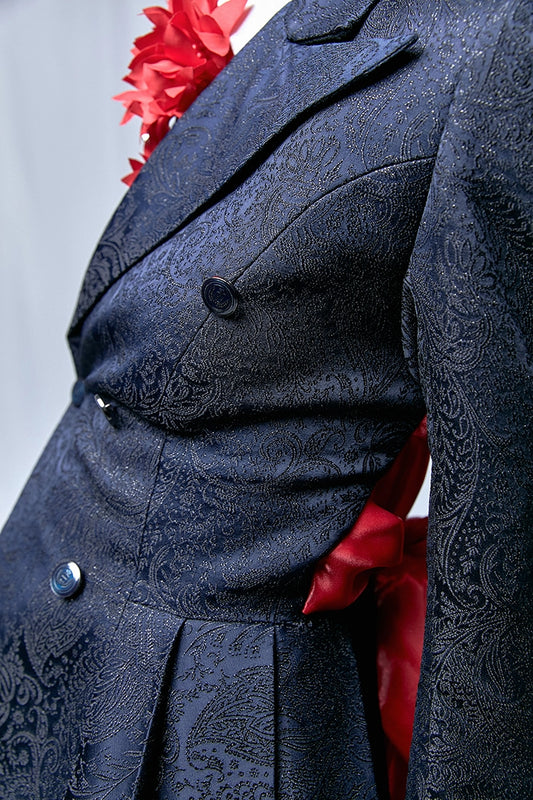 Double-breasted Blazer Dress with Bow