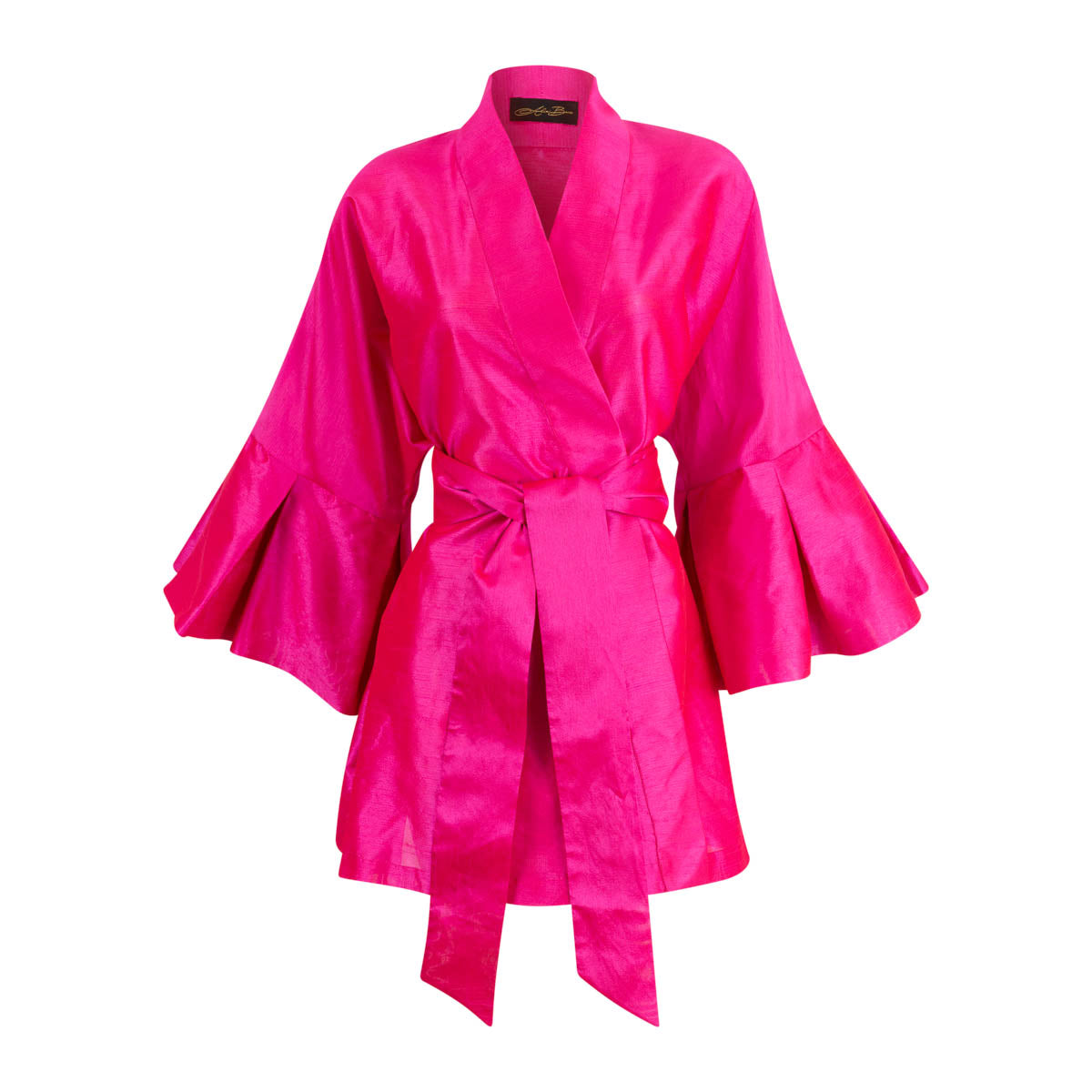 Pink Shantung Kimono