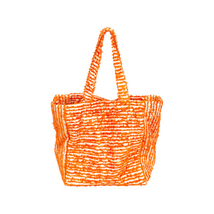 Large Orange Silk Organza Bag