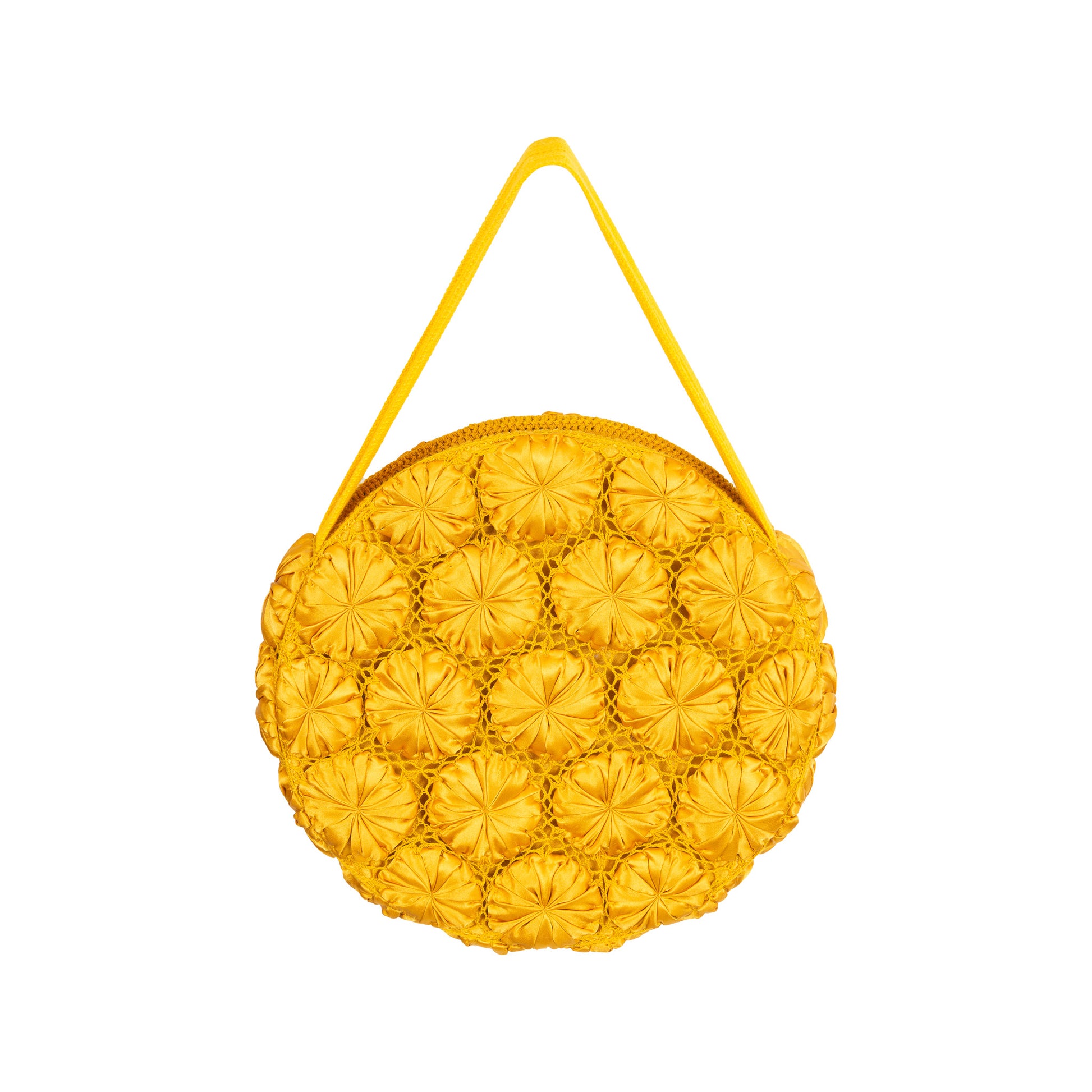 Yellow Round Bomber Bag Eric Raisina