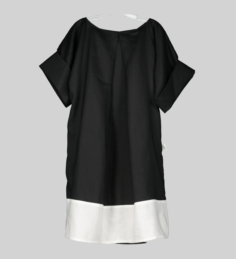 Mraba black and white dress